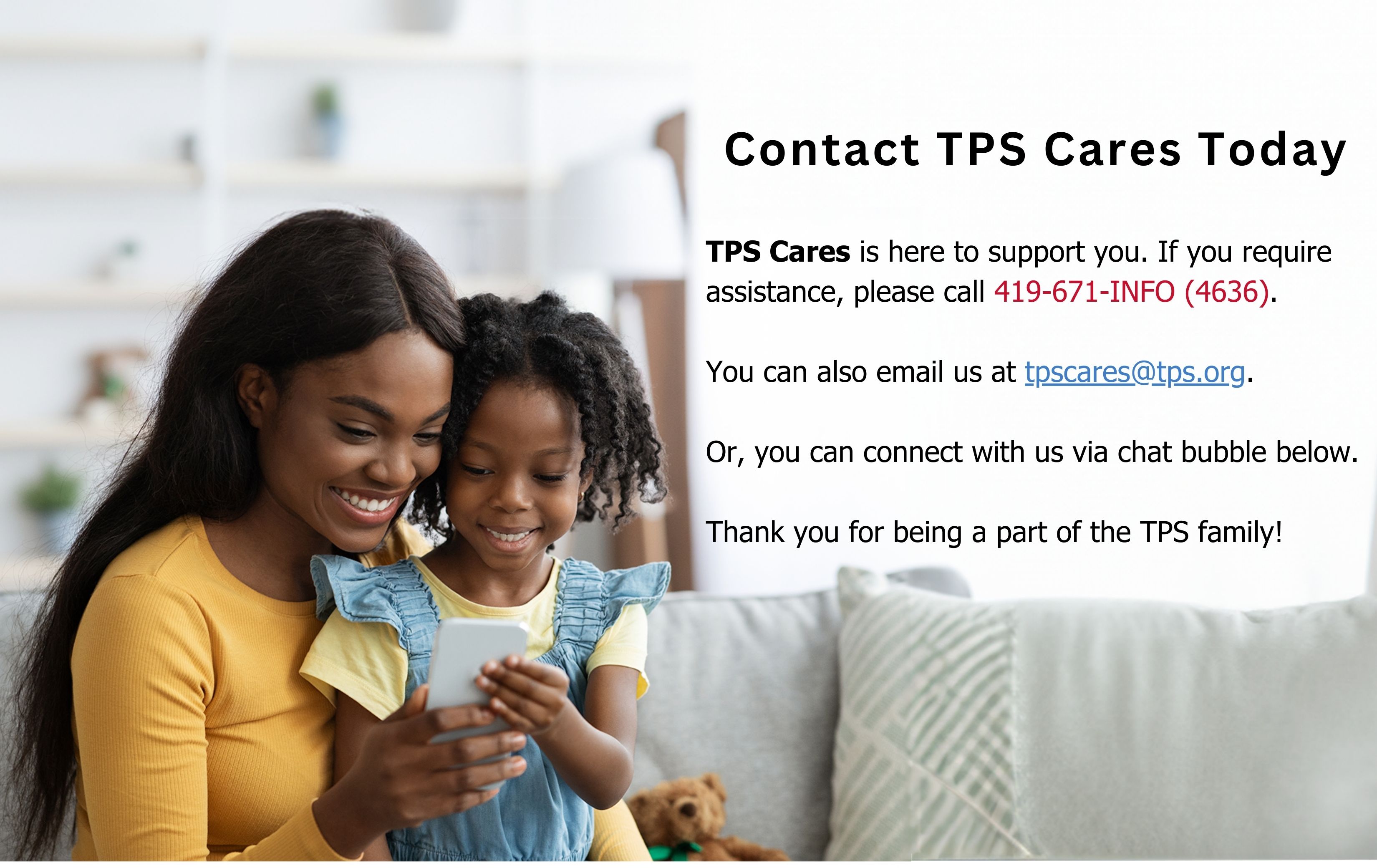 TPS Cares Contact Us