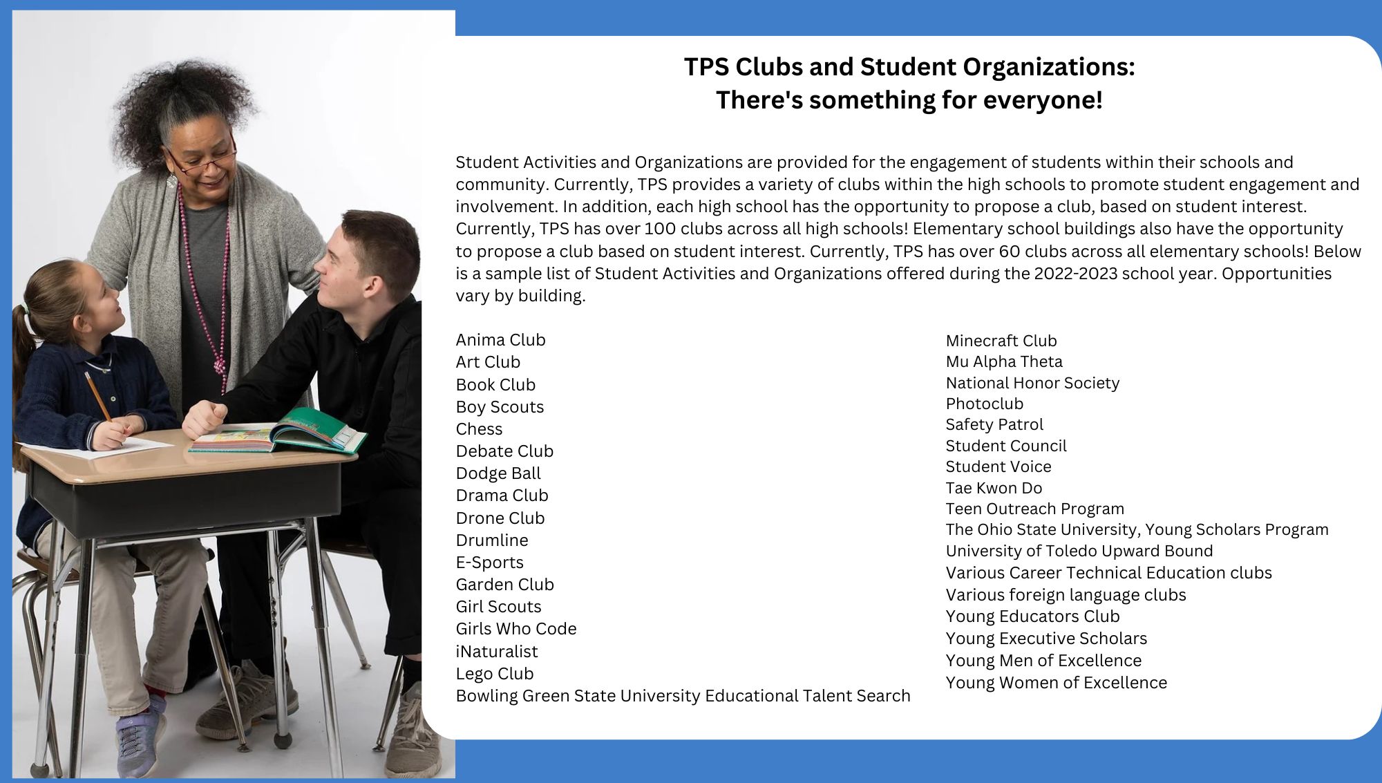 Clubs and Organizations
